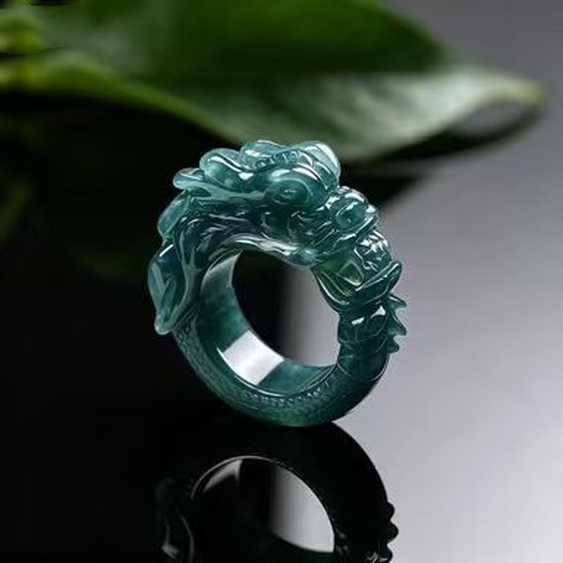 Rings - Anel de jadeíta de qualidade superior,