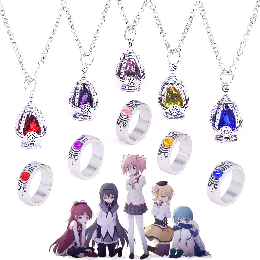 Heart Locket Necklace Photo - Anime Puella Magi Madoka Magica Colar