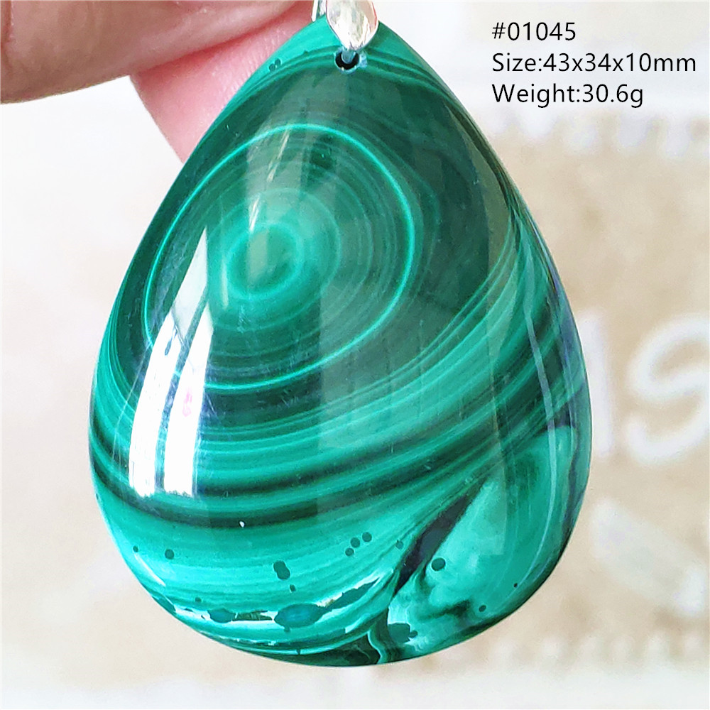 925 Sterling Silver Chain Necklace Men - Natural Verde Malaquita Crisocolla Pingente para