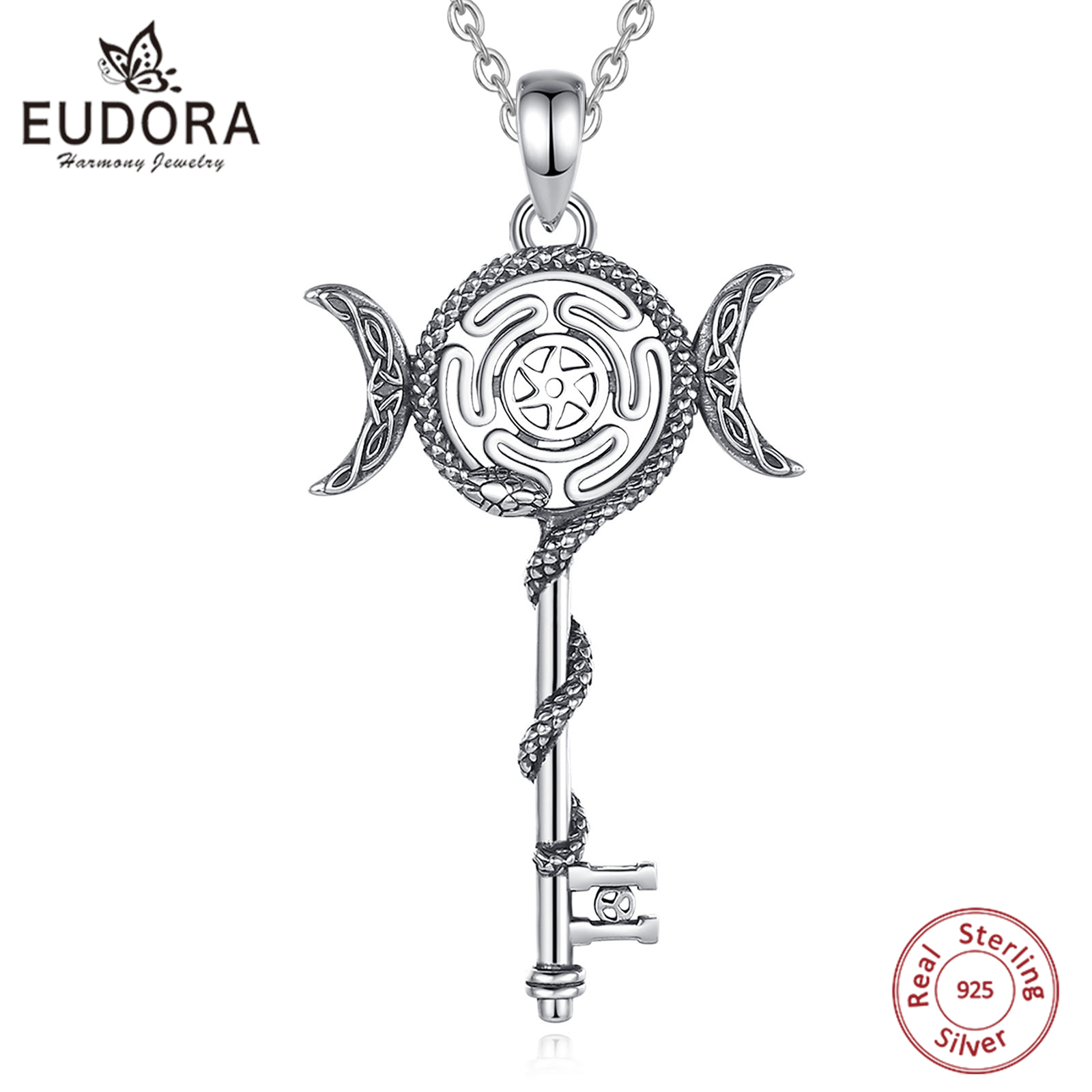 925 Sterling Silver Chain Necklace Men - Eudora 925 prata esterlina hecate triplo