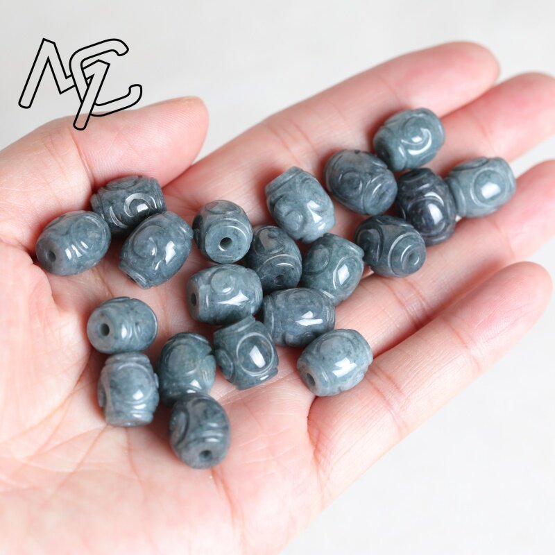 5 Peças de Contas de Jade Azul - Bracelets avaliação e preço