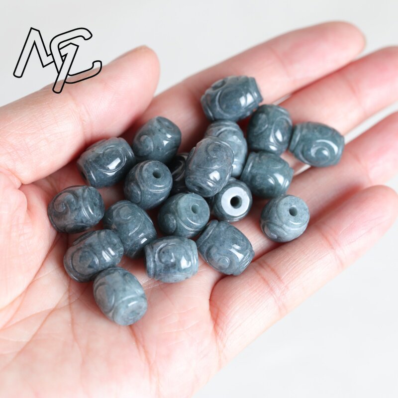 5 Peças de Contas de Jade Azul - Bracelets avaliação e preço
