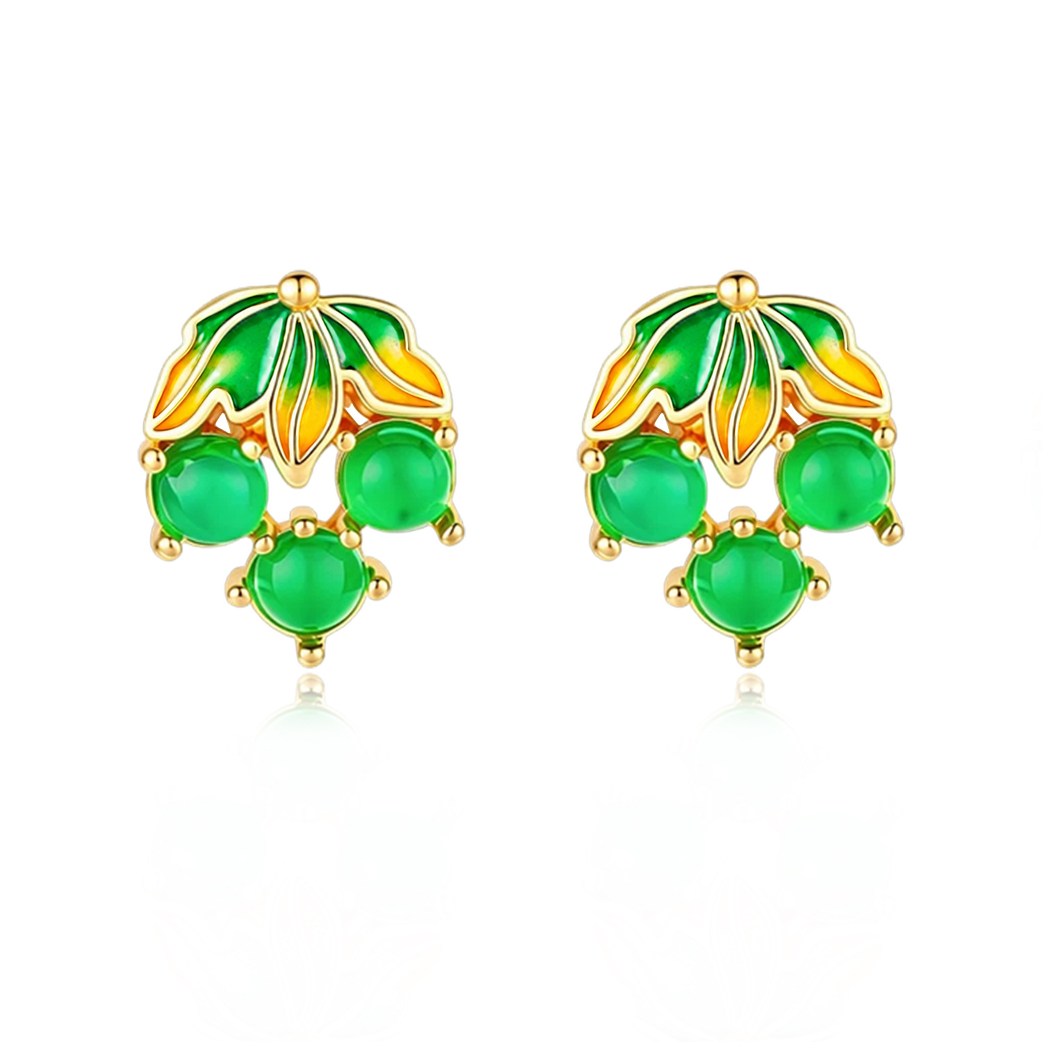 Brincos de Jadeíte Birmanesa e - Earrings avaliação e preço
