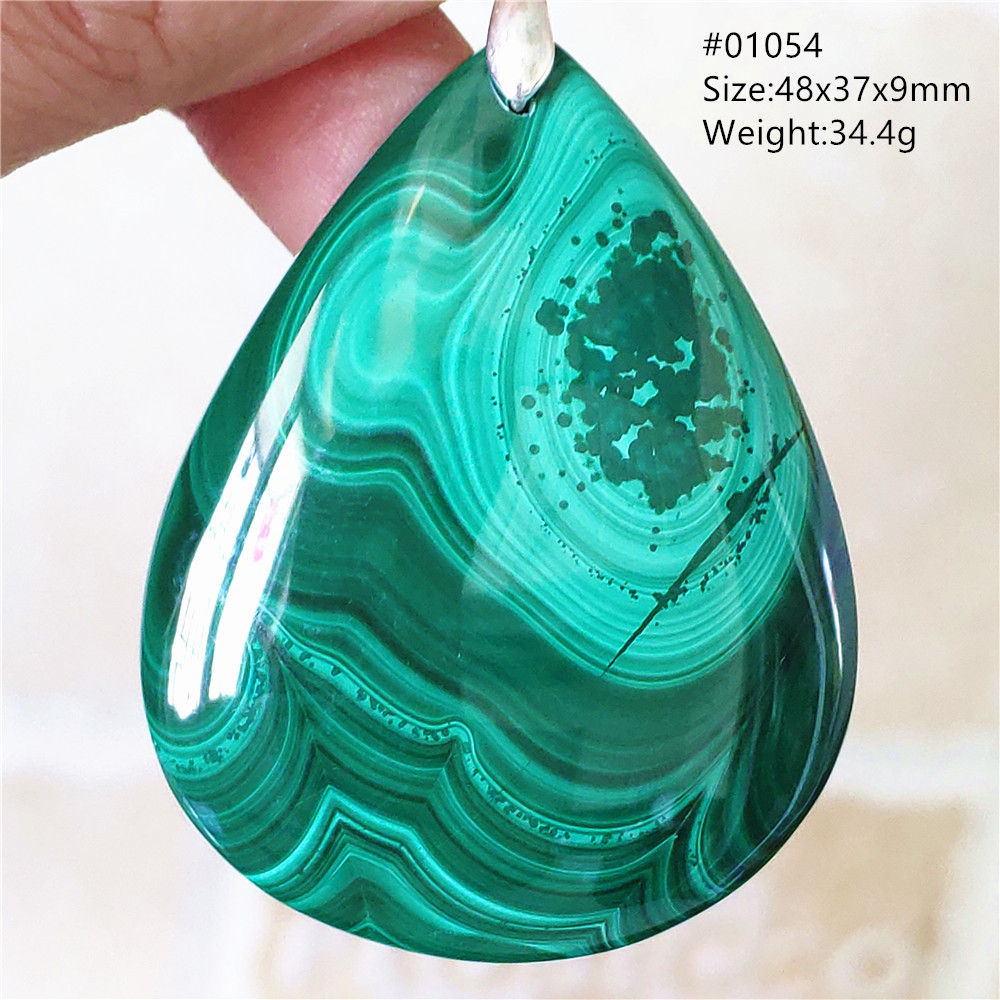 Natural Verde Malaquita Crisoc - 925 Sterling Silver Chain Necklace Men avaliação e preço