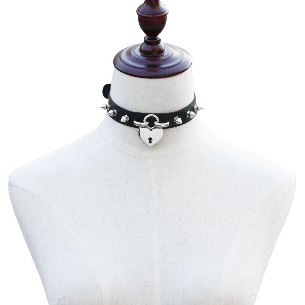 Gargantilha punk com ponta par - Goth Punk Spike Choker avaliação e preço