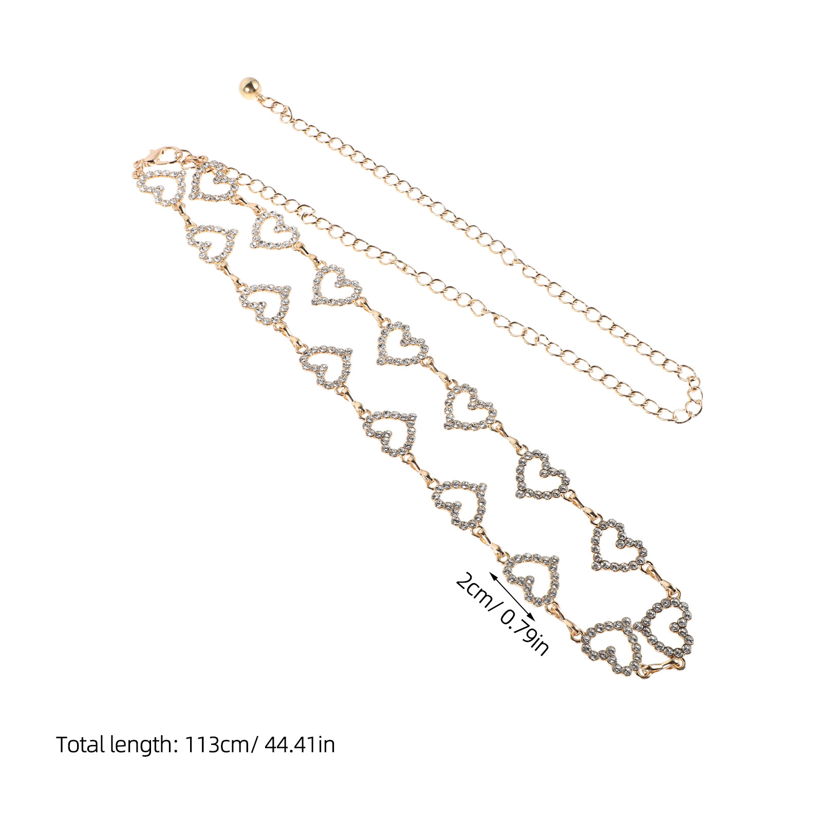 Cinto de metal com strass e co - Body Jewelry avaliação e preço