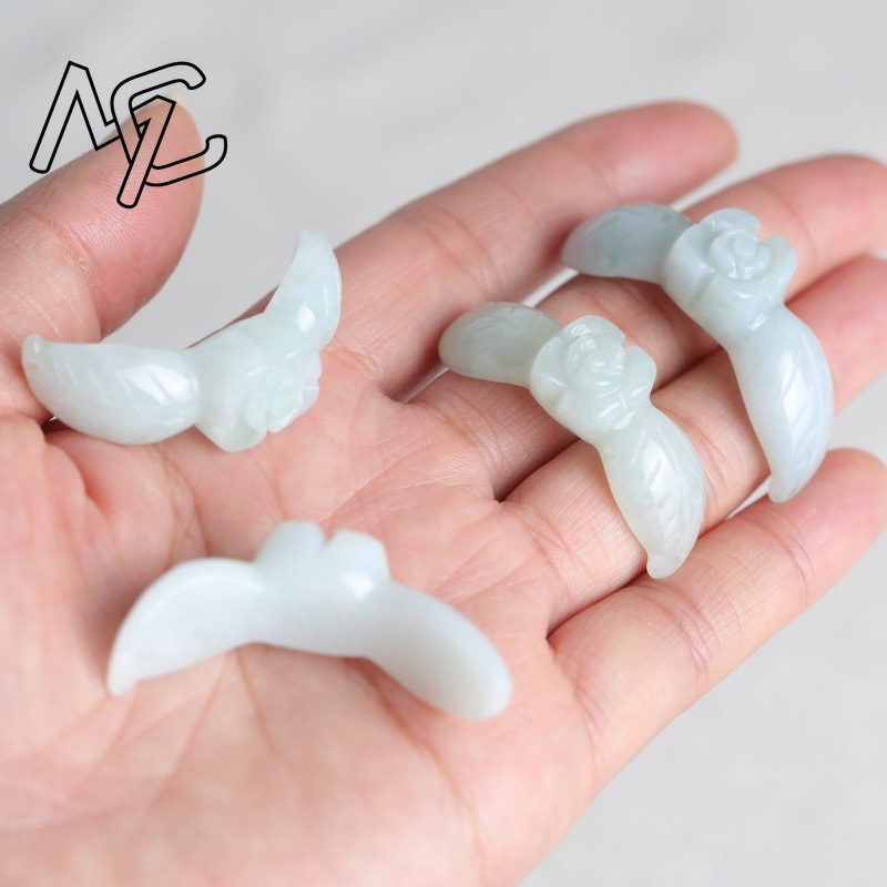 2 Peças de Jade Natural Branco - Bracelets avaliação e preço