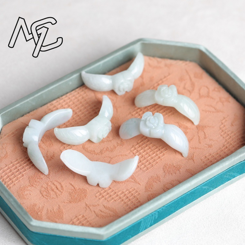 2 Peças de Jade Natural Branco - Bracelets avaliação e preço