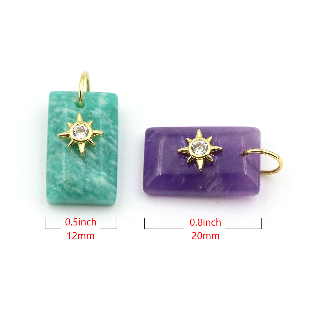 Pingente de Pedra Natural em F - Crystal Pendant Necklace Natural Stone avaliação e preço