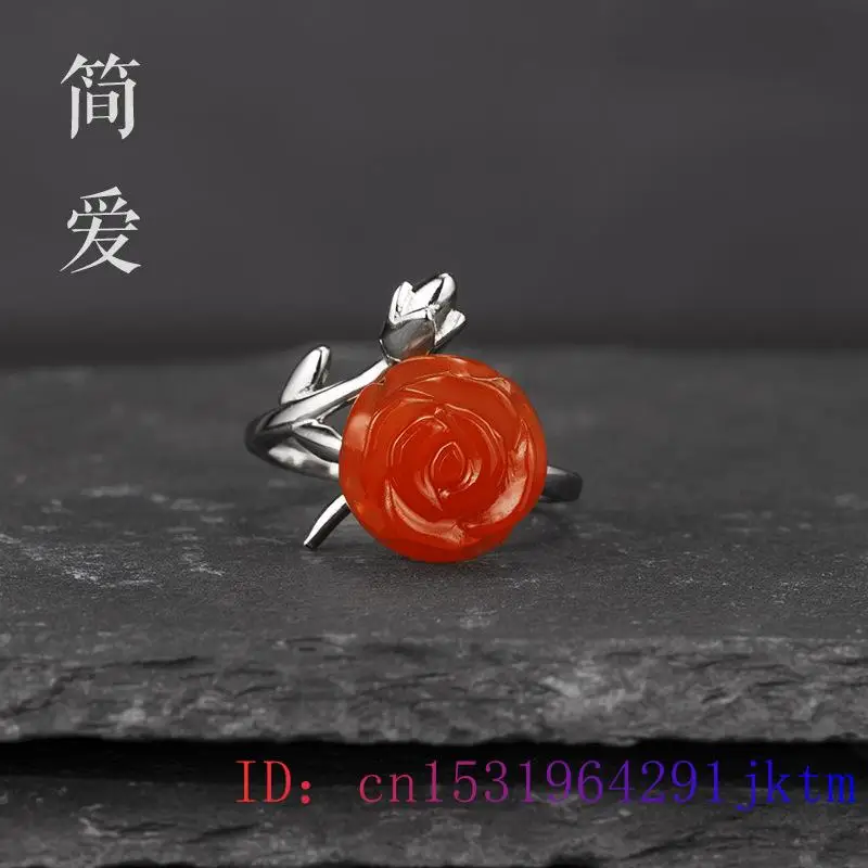 Jade rosa anéis jóias chinesas - Rings avaliação e preço