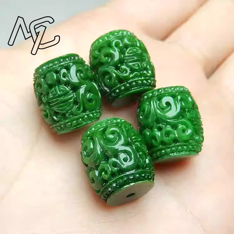 5pc natural verde jade escultu - Bracelets avaliação e preço