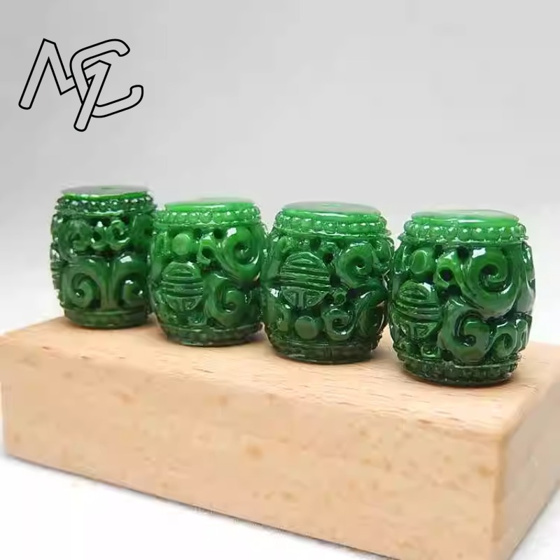 5pc natural verde jade escultu - Bracelets avaliação e preço