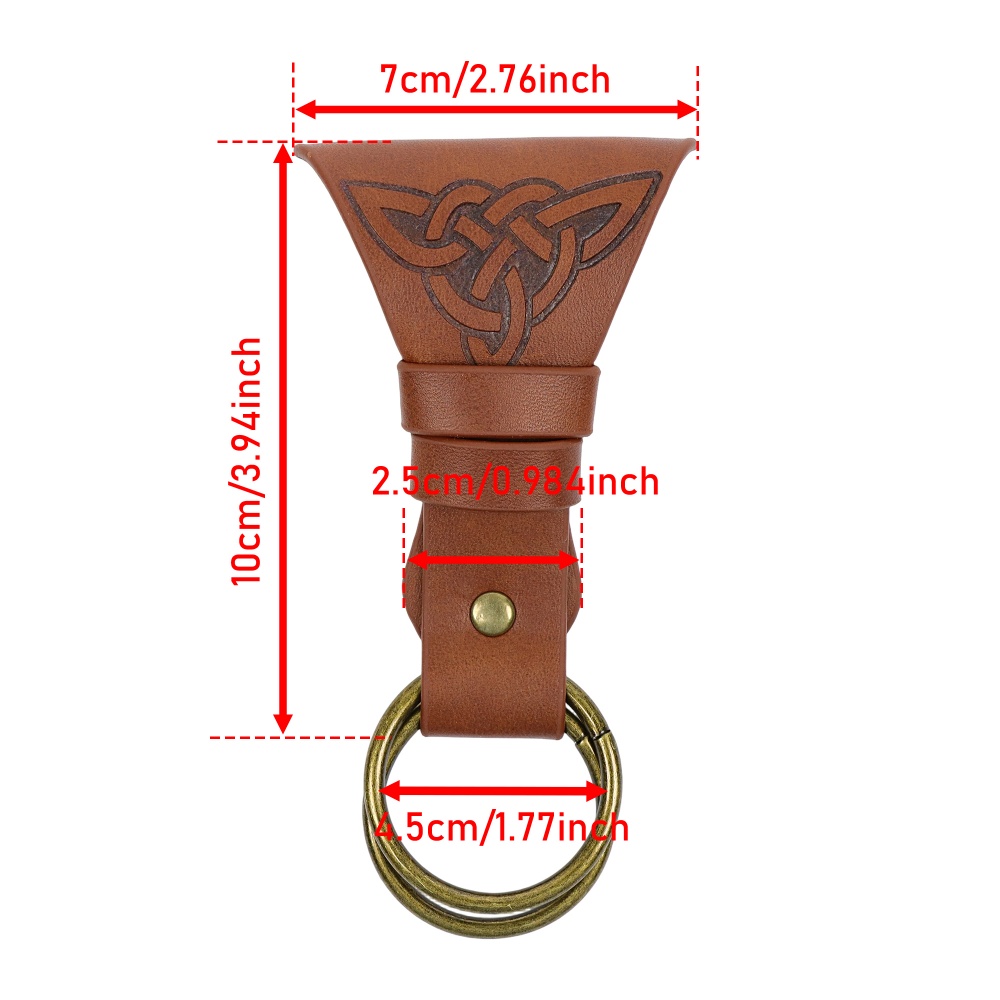 Saia medieval de couro PU, cin - Rings avaliação e preço