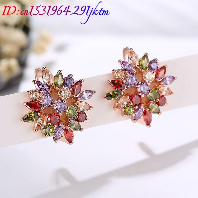 Brincos de flores de cristal n - Earrings avaliação e preço