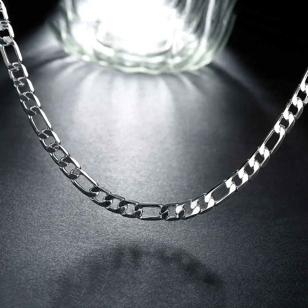 925 prata esterlina 18k ouro c - 925 Sterling Silver Chain Necklace Men avaliação e preço