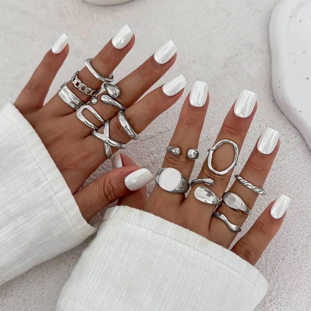 z 14 pçs/set hip hop punk irre - Vintage Punk Knuckle Rings Set avaliação e preço