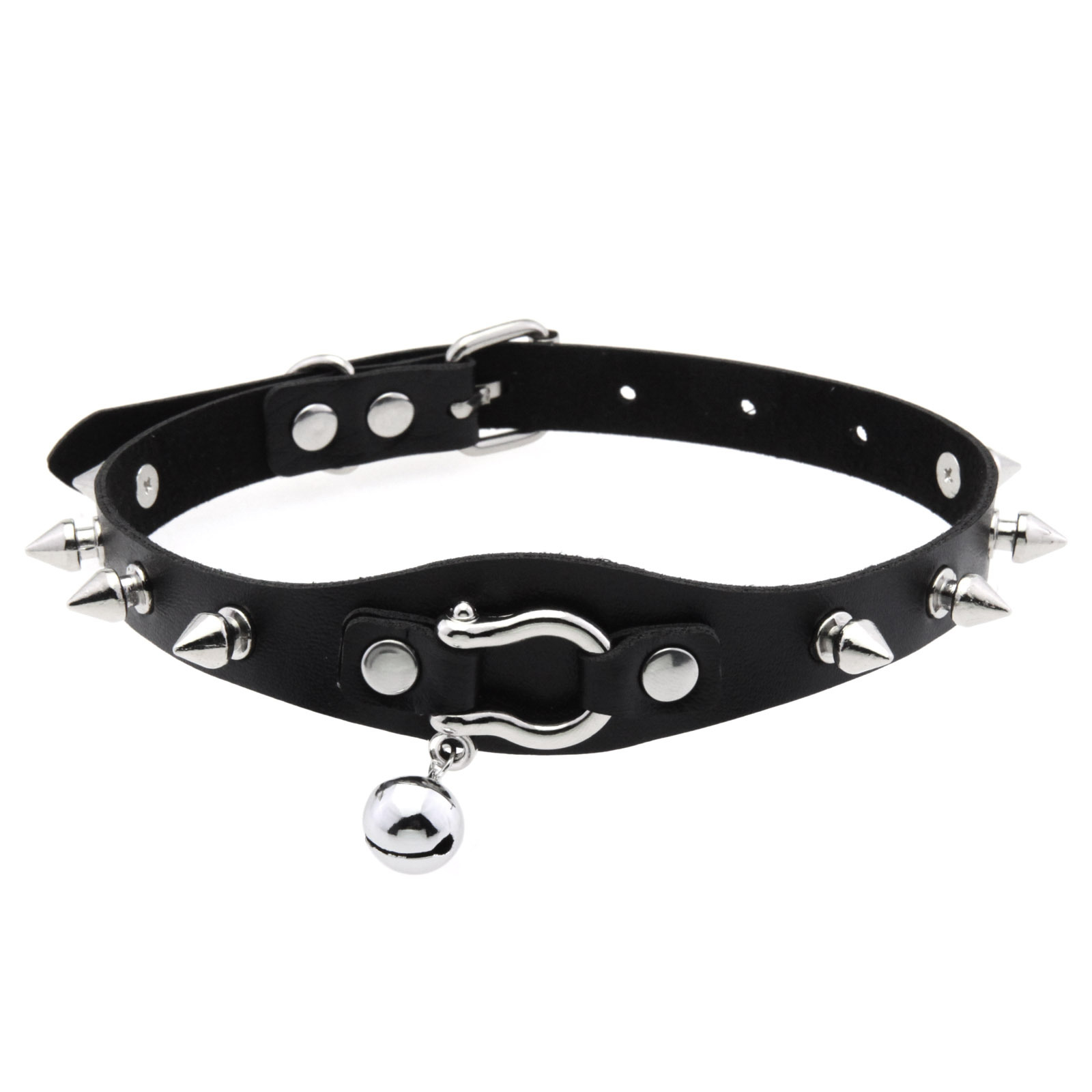 Preto pico gargantilha colar r - Goth Punk Spike Choker avaliação e preço