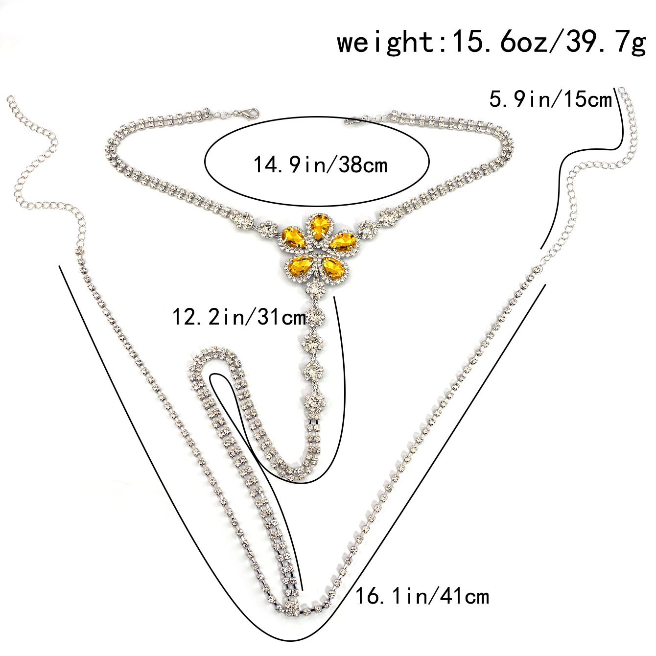 1pc em forma de flor sexy stra - Body Jewelry avaliação e preço
