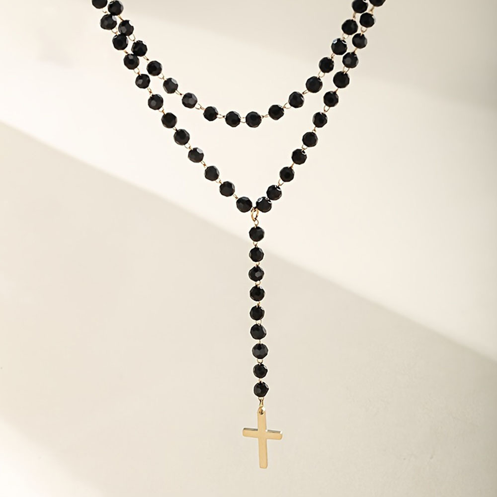 Colar Y Gótico de Camada Dupla - Layered Pendant Necklace Aesthetic avaliação e preço