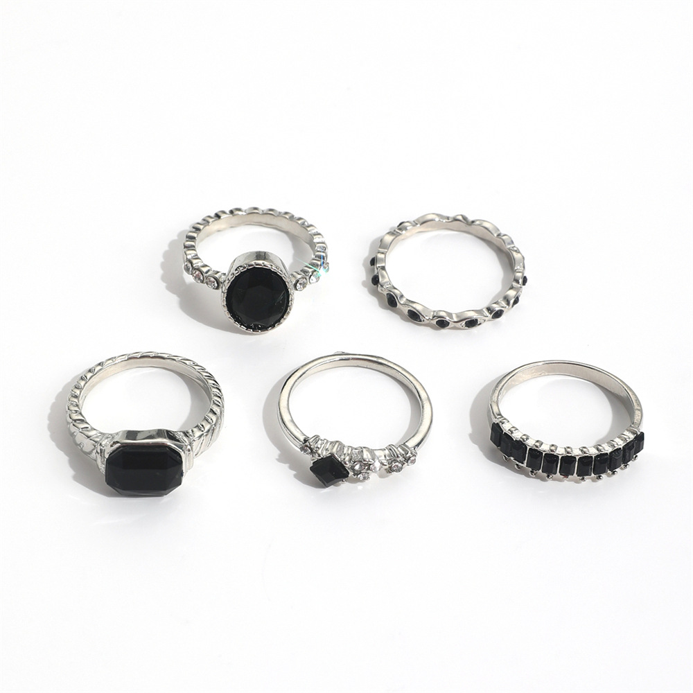 Conjunto de anéis com pedras d - Vintage Punk Knuckle Rings Set avaliação e preço