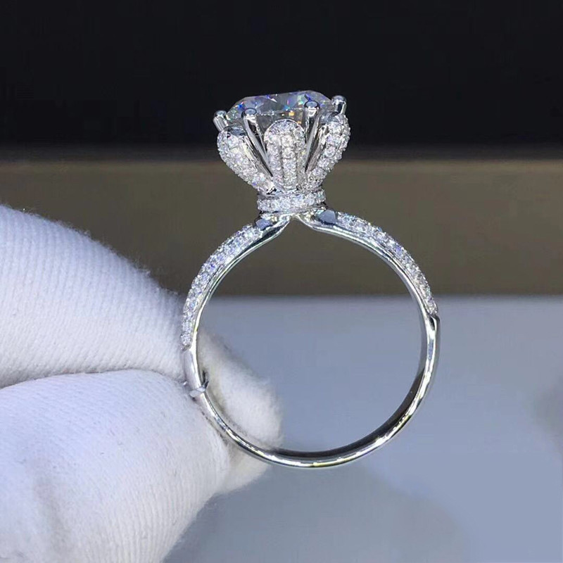 Anel de Morganita com Diamante - Moissanite Engagement Ring 1 Carat avaliação e preço
