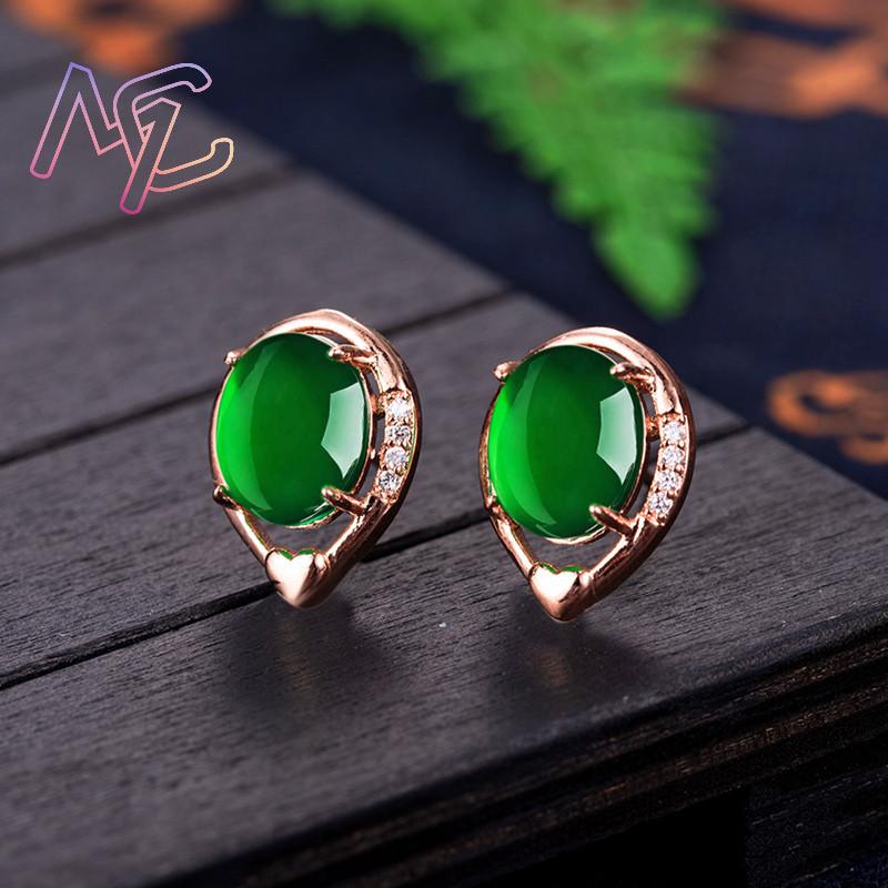 Natural Jade Flor Brincos, Sto - Earrings avaliação e preço
