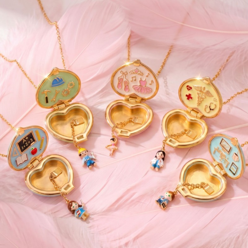 Colar Vintage em Forma de Cora - Heart Locket Necklace Photo avaliação e preço