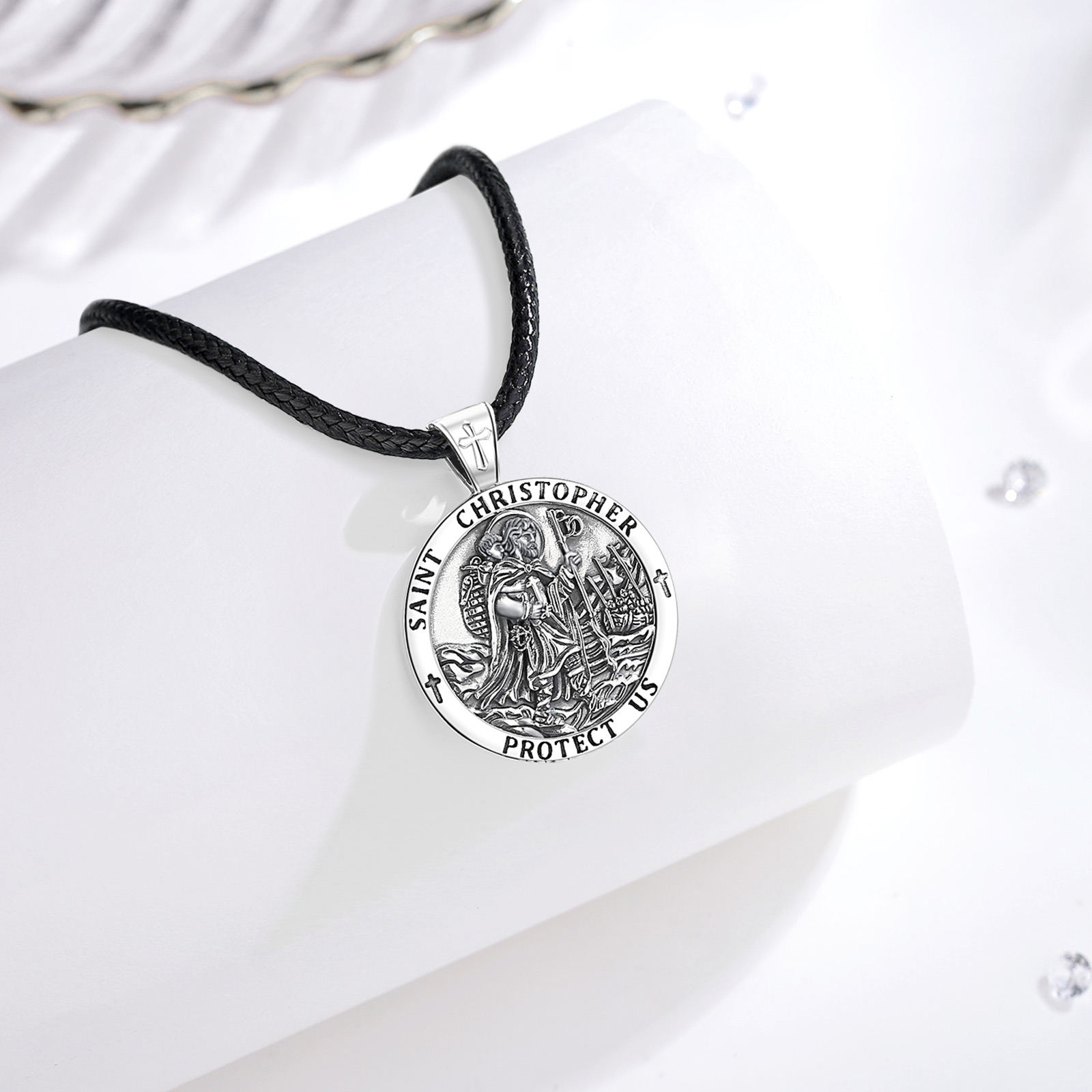 Eudora novo 925 prata esterlin - 925 Sterling Silver Chain Necklace Men avaliação e preço