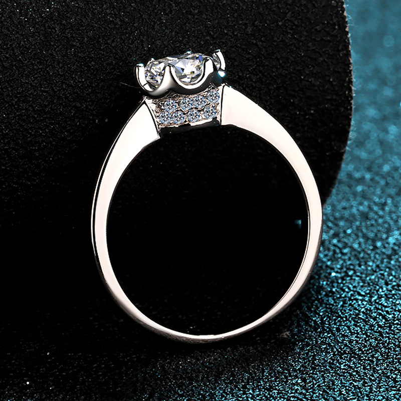 Anel de Platina PT950 Requinta - Moissanite Engagement Ring 1 Carat avaliação e preço