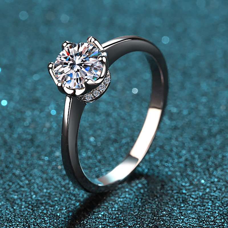 Anel de Platina PT950 Requinta - Moissanite Engagement Ring 1 Carat avaliação e preço